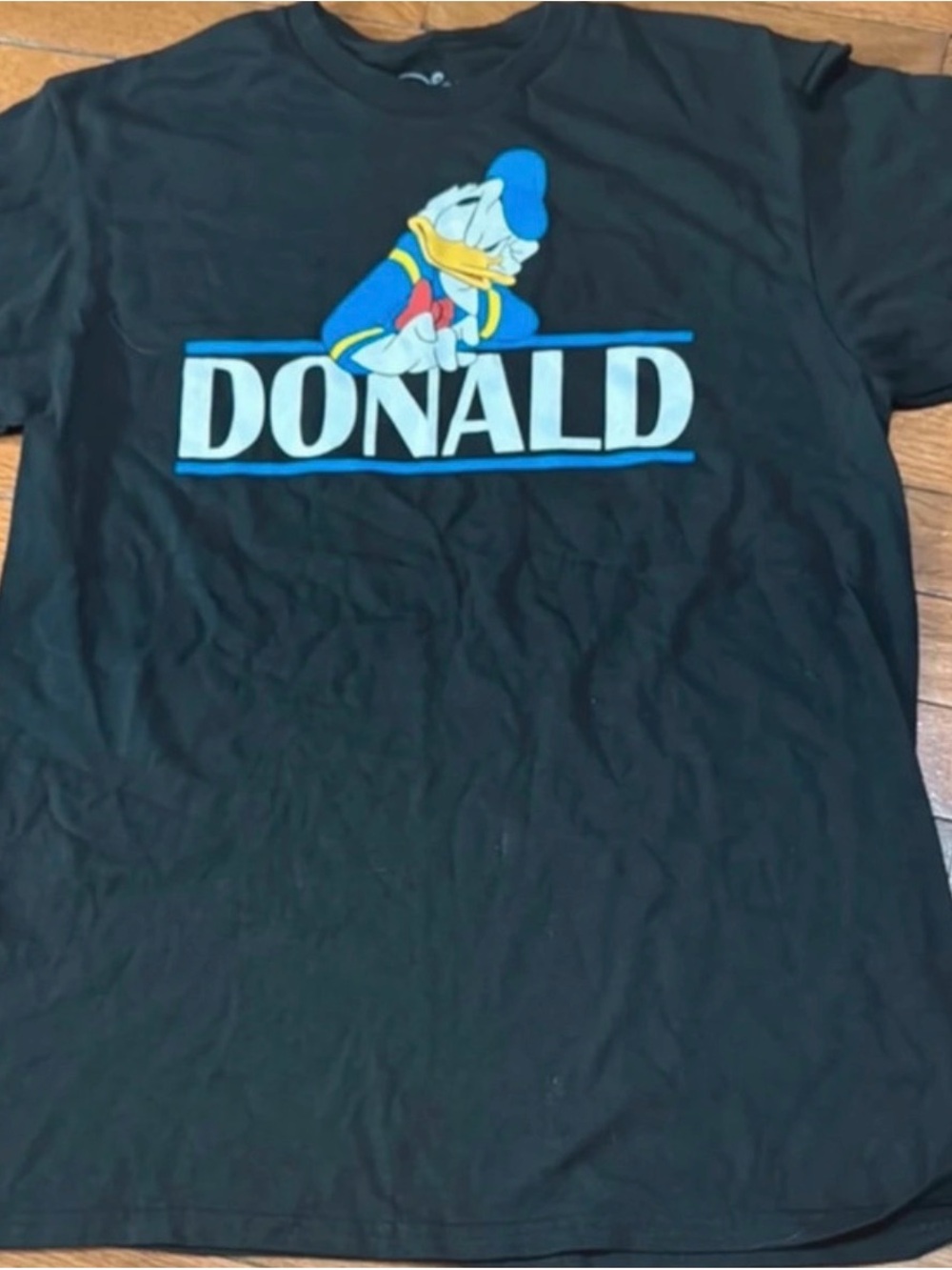 Disney Donald Short Sleeve T‑Shirt in Black, Blue, Yellow